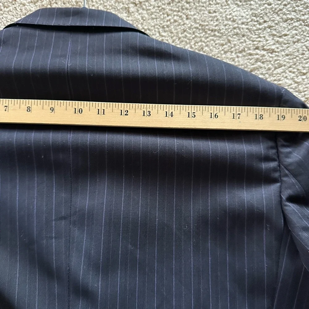 Giorgio Armani Blazer Mens 42R US Wool Blend‎ Sport Coat Pinstripe Jacket Luxury